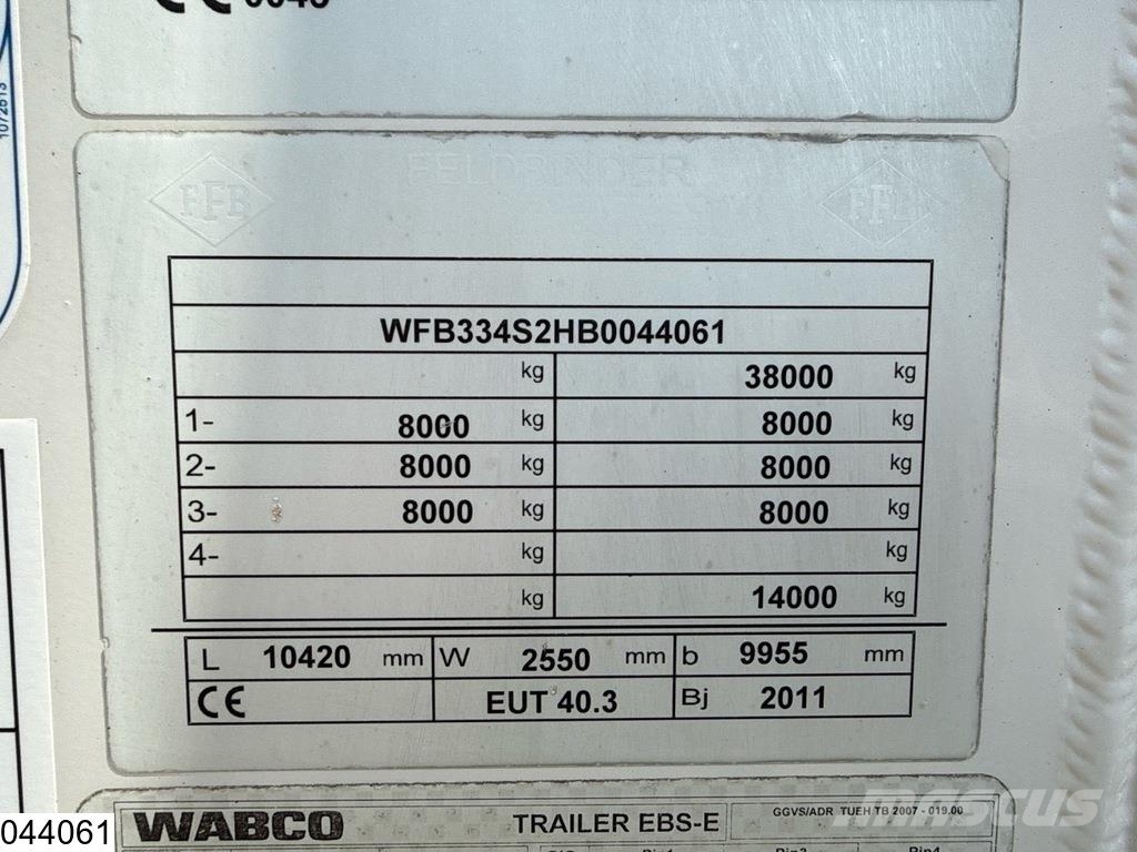 Feldbinder Silo 40.000 Liter, 1 Comp. Tankopleggers