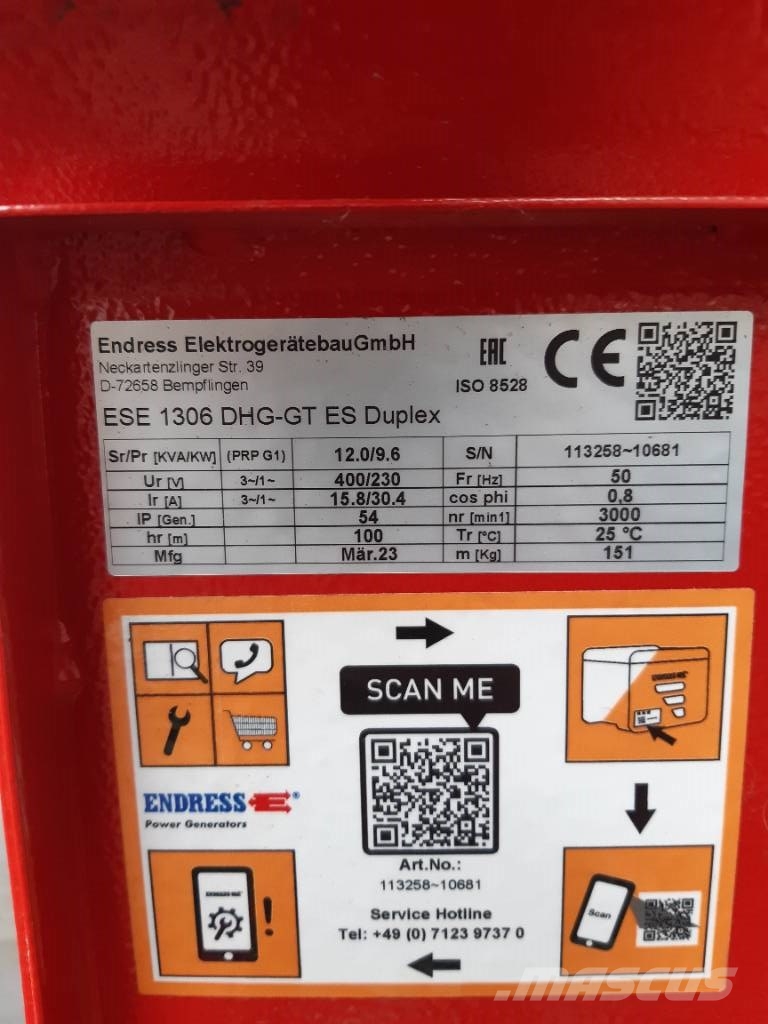Endress ESE 1306 Benzīna ģeneratori