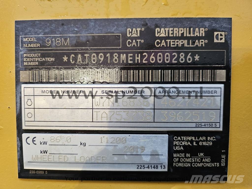 CAT 918 M Hjullastere
