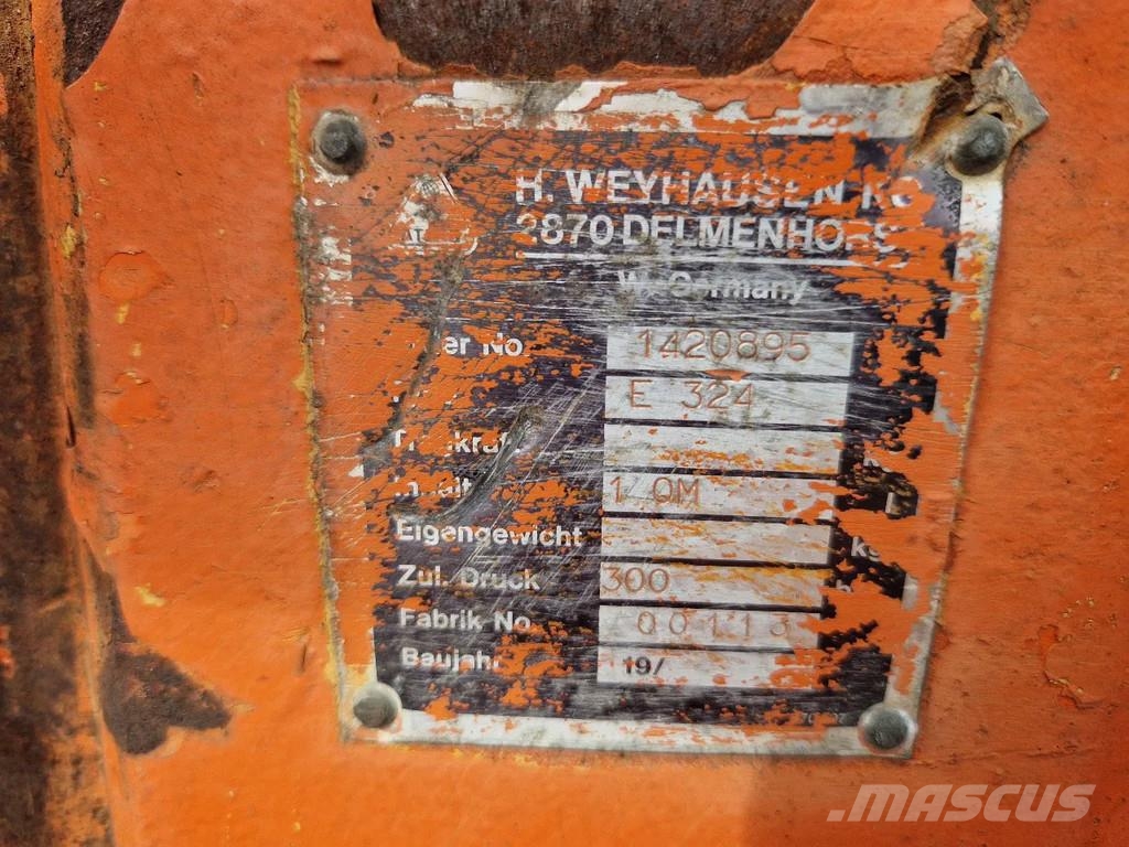Atlas en O&K hydraulische bomenklemmen Abrazaderas de rodillo