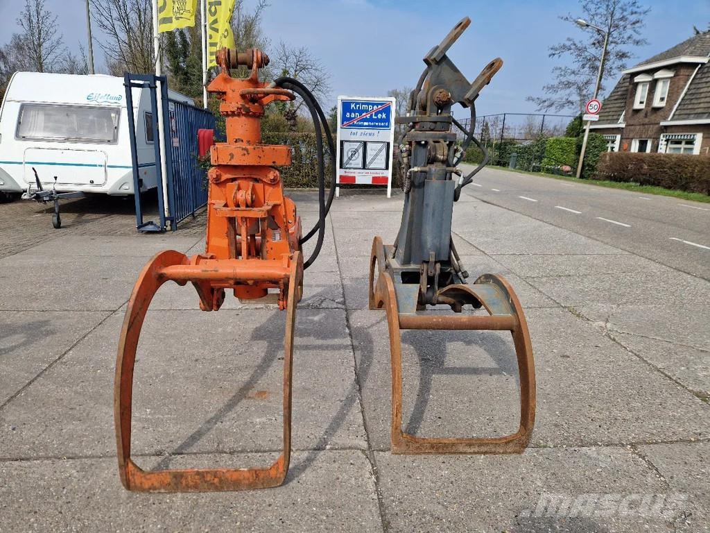 Atlas en O&K hydraulische bomenklemmen Abrazaderas de rodillo