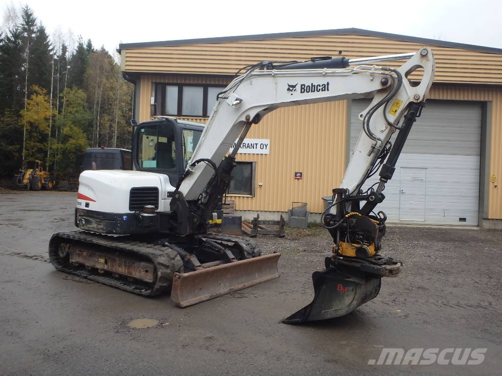 Bobcat E 85 Engcon pihdeillä Midibagger 7t - 12t