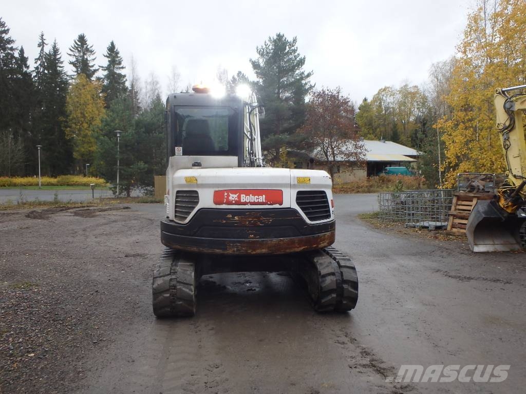 Bobcat E 85 Engcon pihdeillä Midibagger 7t - 12t