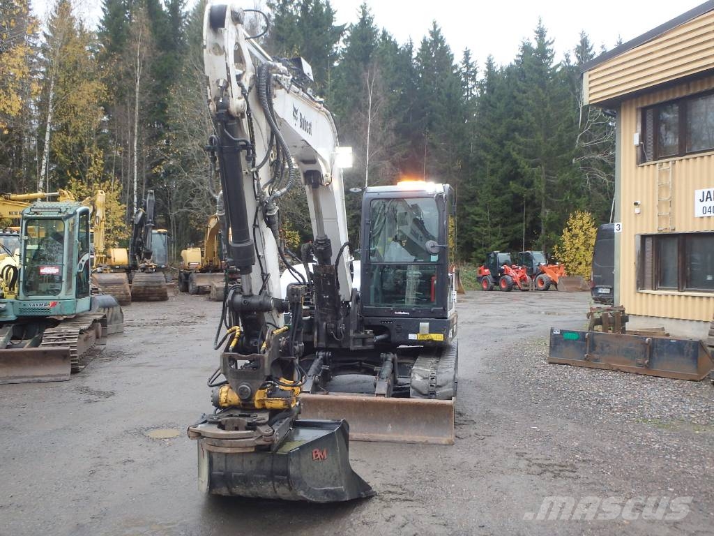 Bobcat E 85 Engcon pihdeillä Midibagger 7t - 12t