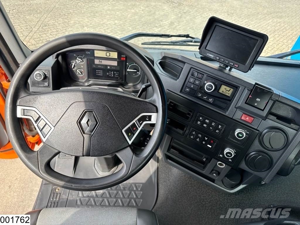 Renault C 380 6X4, EURO 6, HIAB, Remote, Steel suspension Lastbil med lad/Flatbed
