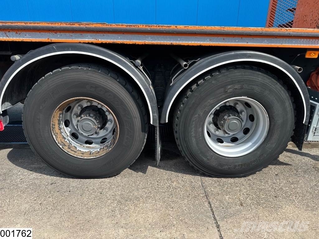 Renault C 380 6X4, EURO 6, HIAB, Remote, Steel suspension Lastbil med lad/Flatbed