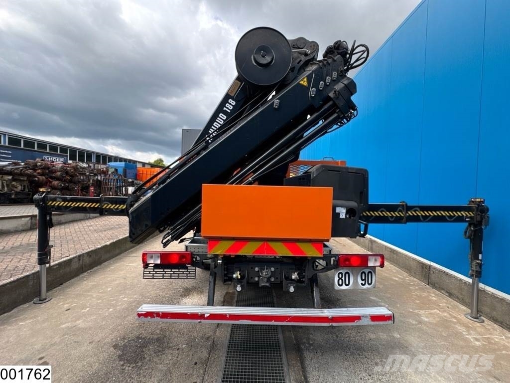 Renault C 380 6X4, EURO 6, HIAB, Remote, Steel suspension Lastbil med lad/Flatbed