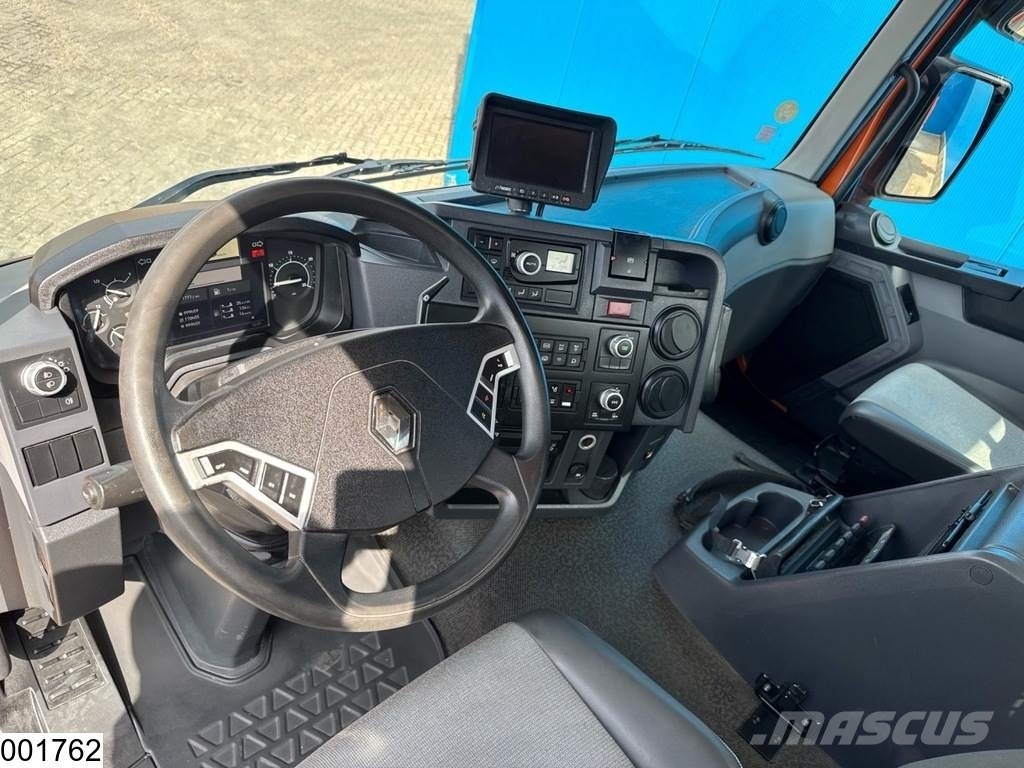 Renault C 380 6X4, EURO 6, HIAB, Remote, Steel suspension Lastbil med lad/Flatbed
