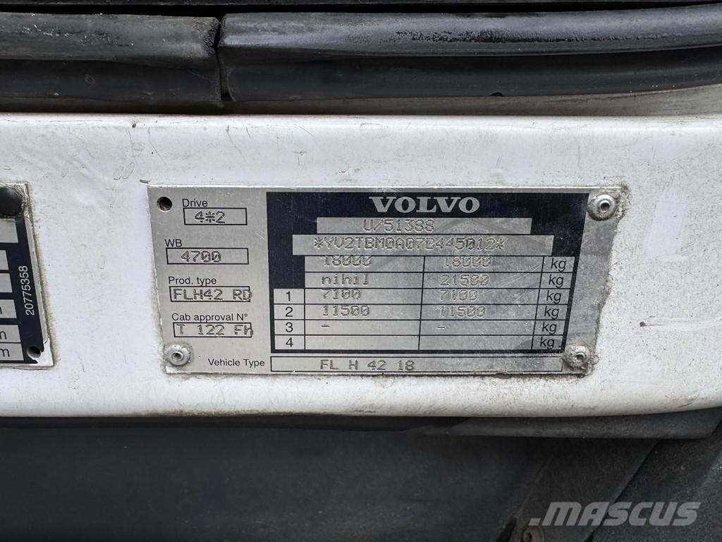 Volvo FL 240 4X2 + DHOLLANDIA DHLSU11 LIFT 2000KG شاحنات ذات هيكل صندوقي