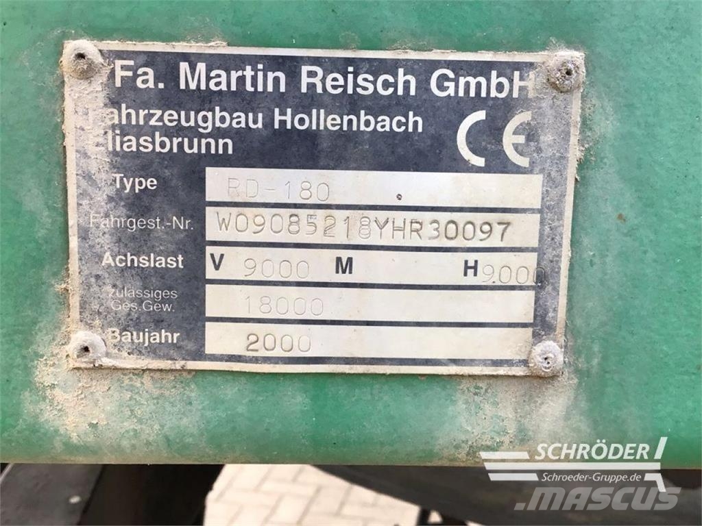 Reisch RD 180 General purpose trailers