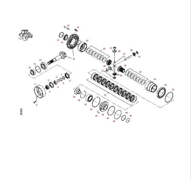 Axle housing ZF F716300020680 F716300020080 Fendt 轴
