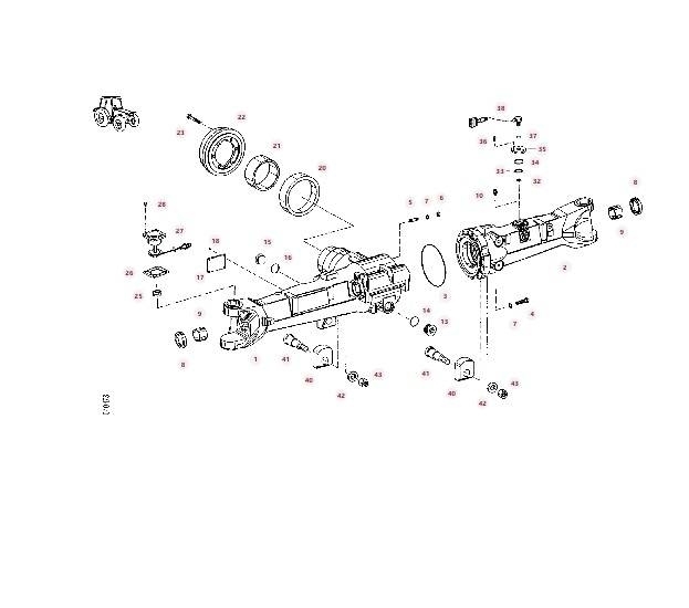 Axle housing ZF F716300020680 F716300020080 Fendt 轴