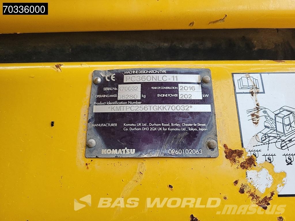 Komatsu PC360 NLC-11 대형 굴삭기 29톤 이상