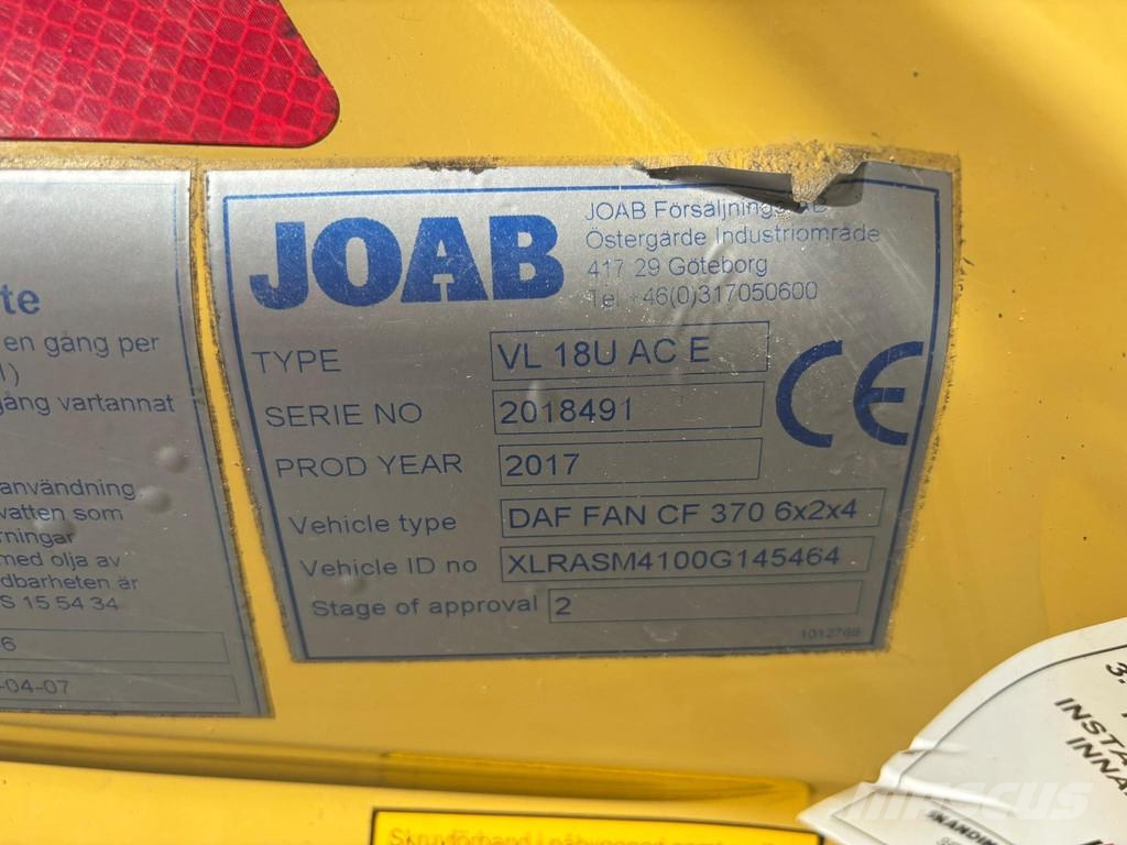 DAF CF 370 6x2*4 JOAB VL 18 U Camion multibenne