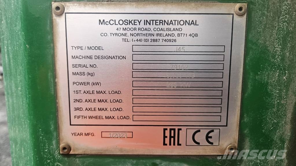 McCloskey J50 Trituradoras