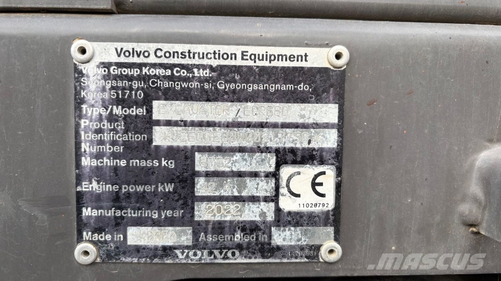 Volvo ECR88D Excavatoare 7t - 12t