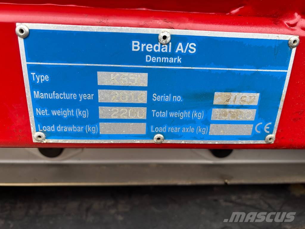 Bredal K 65 Rozmetadlo minerálních hnojiv