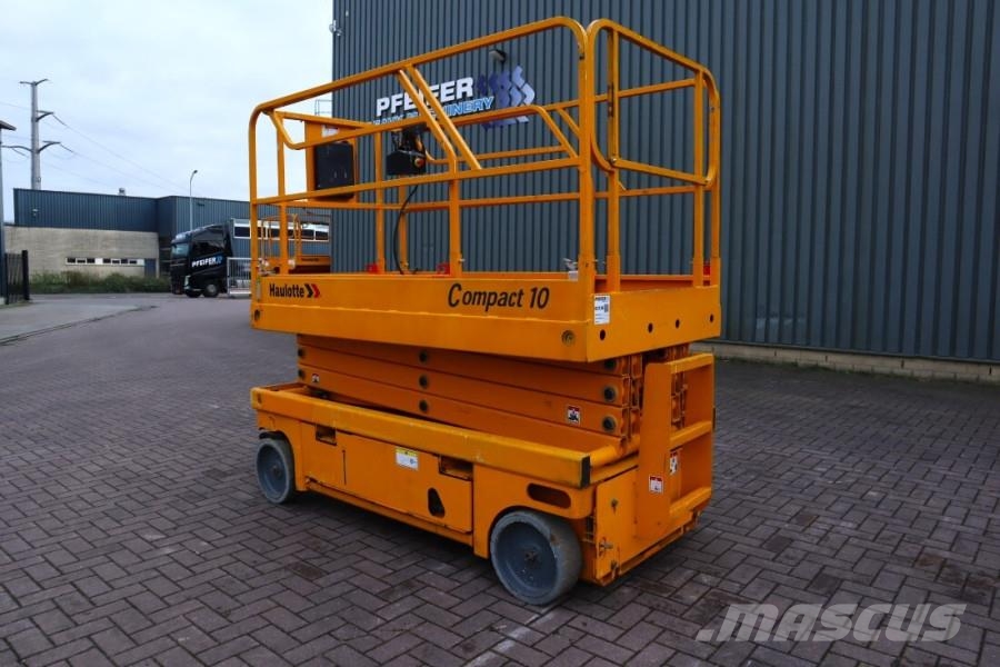 Haulotte Compact 10 Electric, 10m Working Height, 450kg Cap Scissor lifts