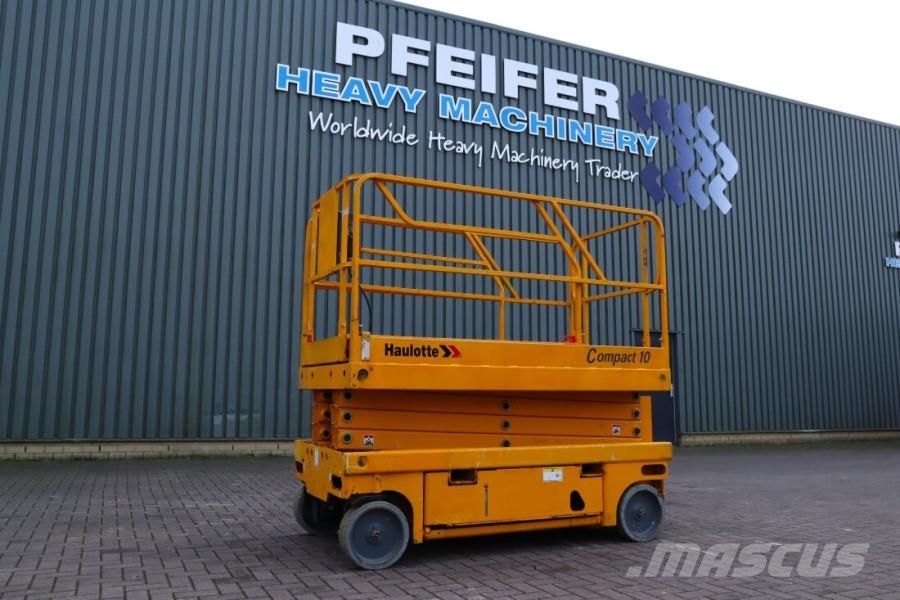 Haulotte Compact 10 Electric, 10m Working Height, 450kg Cap Scissor lifts