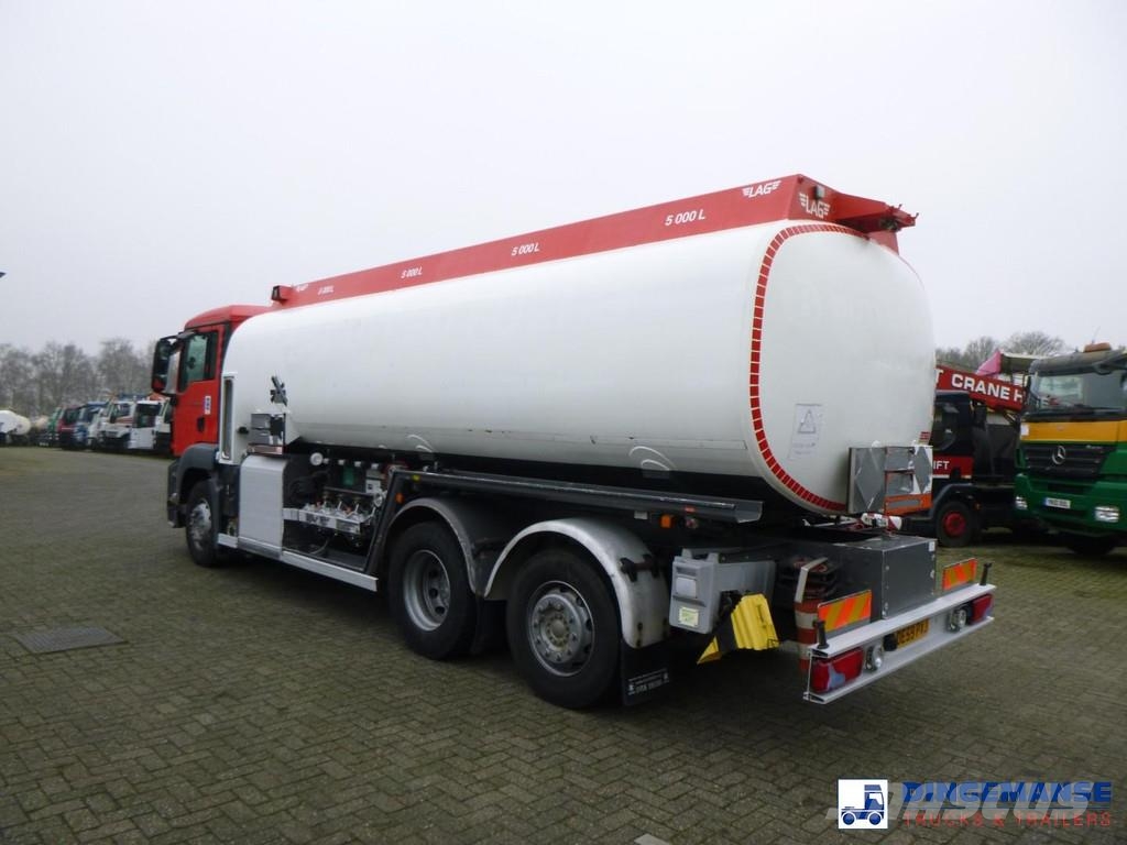 MAN TGS 26.320 6X2 RHD fuel tank 20 m3 / 4 comp Automobilinės cisternos