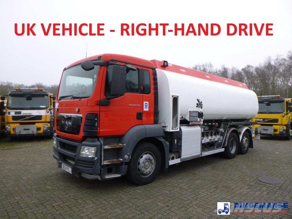 MAN TGS 26.320 6X2 RHD fuel tank 20 m3 / 4 comp Automobilinės cisternos