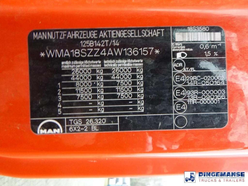 MAN TGS 26.320 6X2 RHD fuel tank 20 m3 / 4 comp Automobilinės cisternos