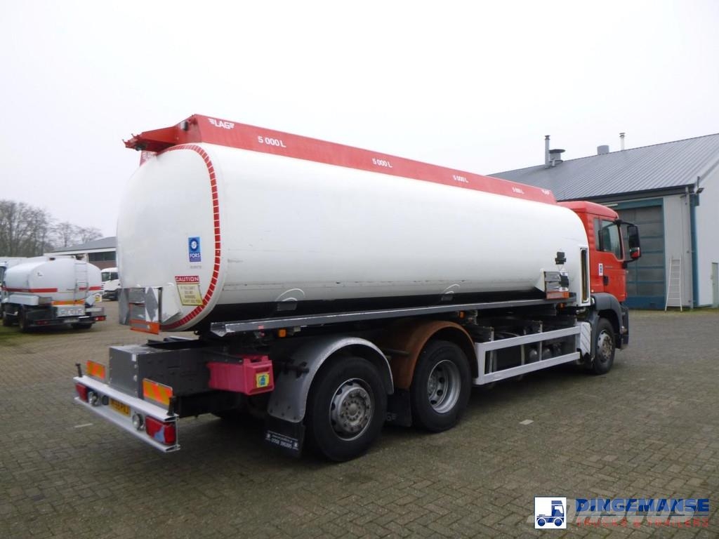 MAN TGS 26.320 6X2 RHD fuel tank 20 m3 / 4 comp Automobilinės cisternos