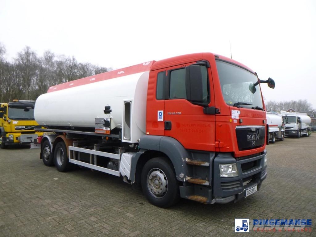 MAN TGS 26.320 6X2 RHD fuel tank 20 m3 / 4 comp Automobilinės cisternos