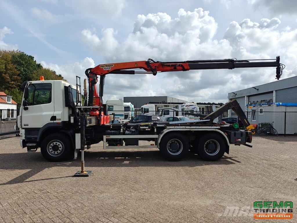 DAF CF 85.410 6x4 DagCab Euro5 - Palfinger Hook Arm Sy Kotalni prekucni tovornjaki