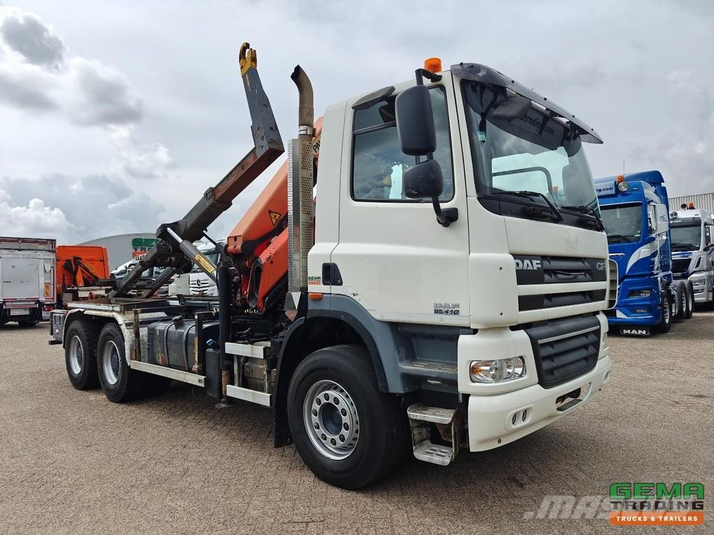 DAF CF 85.410 6x4 DagCab Euro5 - Palfinger Hook Arm Sy Kotalni prekucni tovornjaki