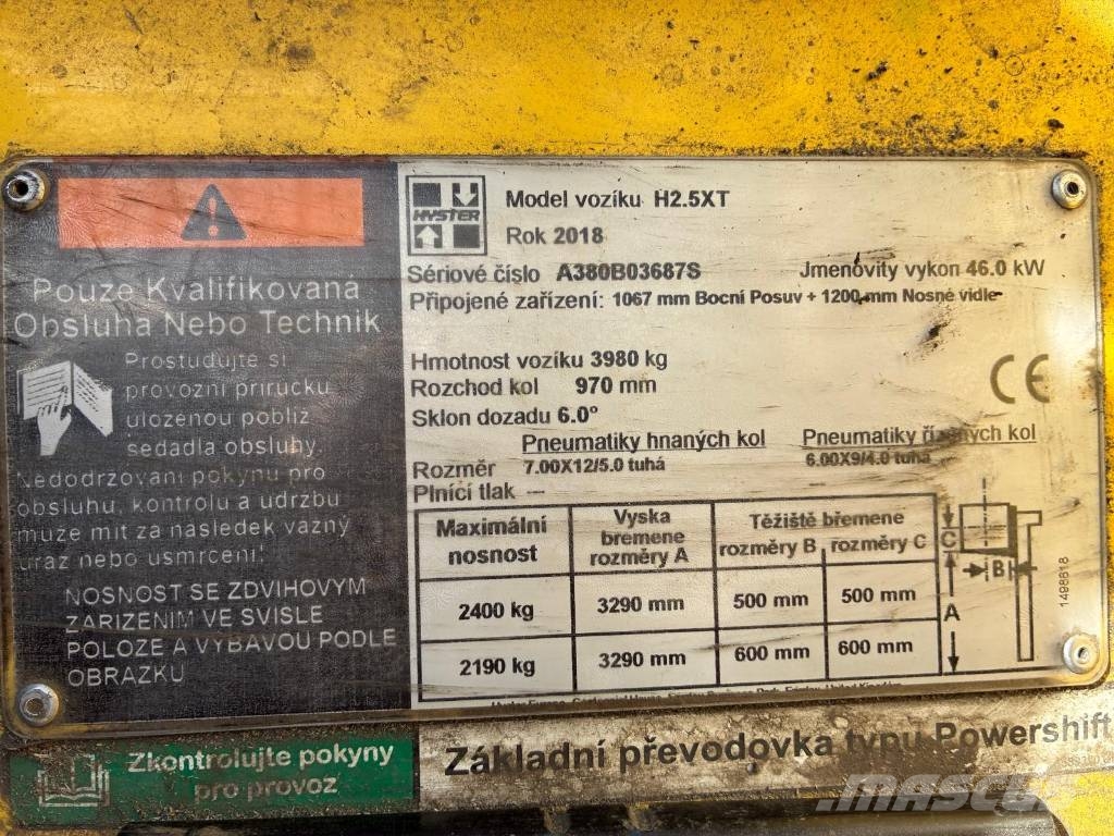 Hyster H2.5XT شاحنات LPG