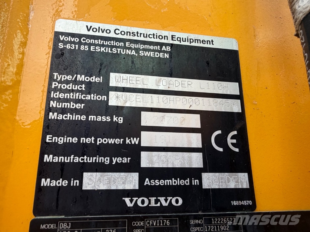 Volvo L110H Wheel loaders