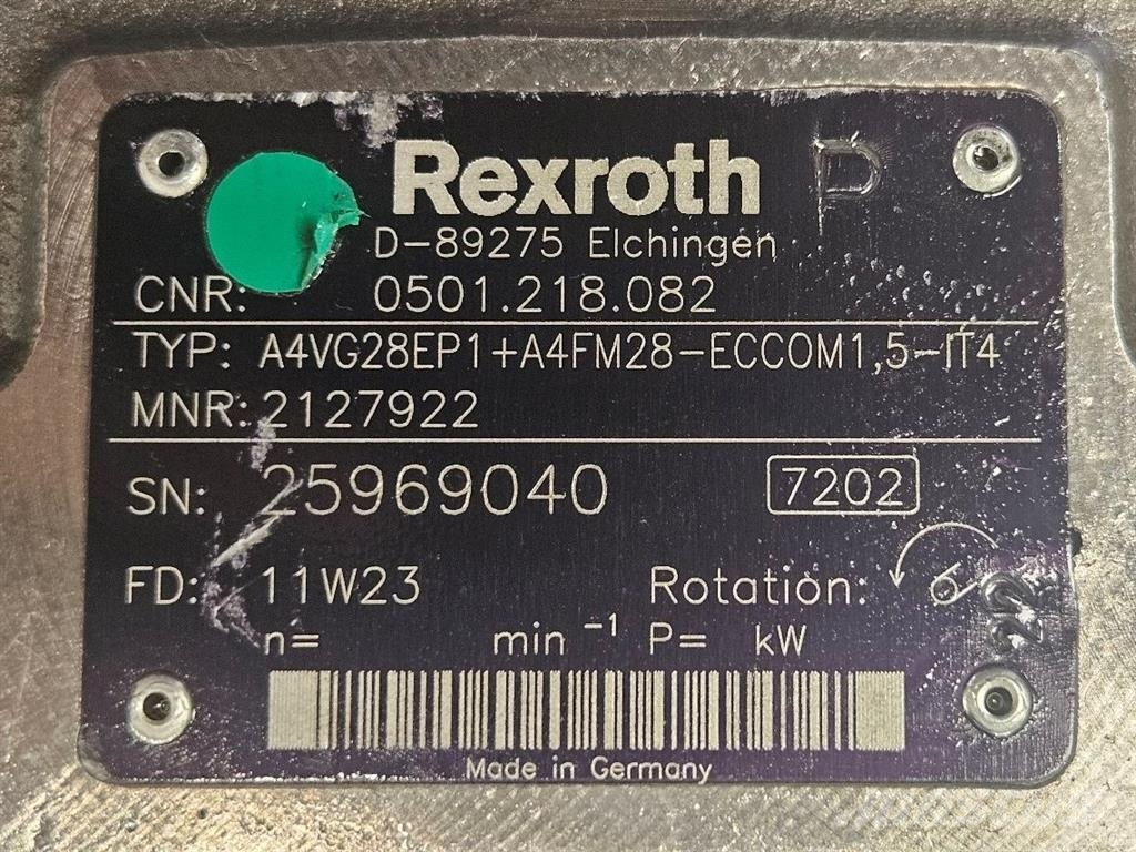 Deutz Agroton-Rexroth A4VG28EP1+A4FM28-CVT/Drive pump Hidraulikos įrenginiai