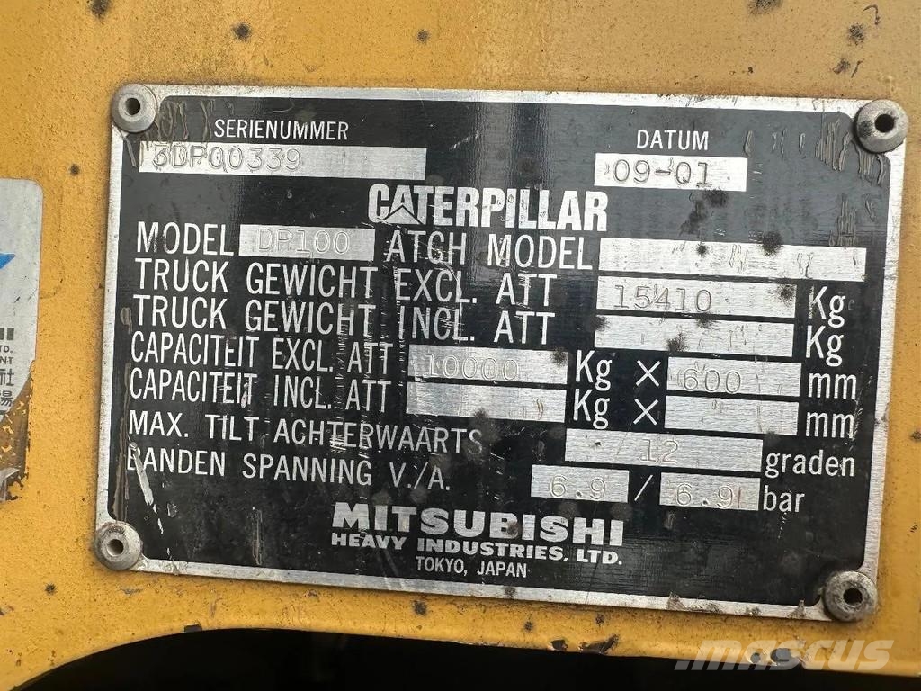 CAT DP100 VORKVERSTELLERS + SIDE SHIFT Stivuitor diesel