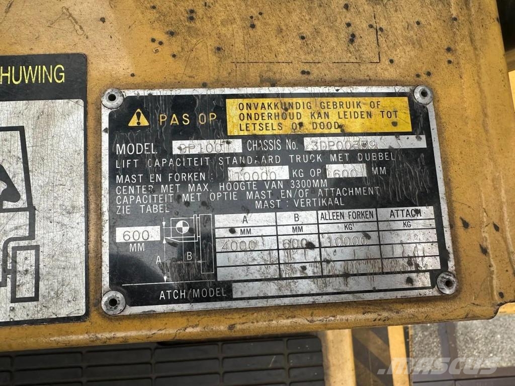 CAT DP100 VORKVERSTELLERS + SIDE SHIFT Stivuitor diesel