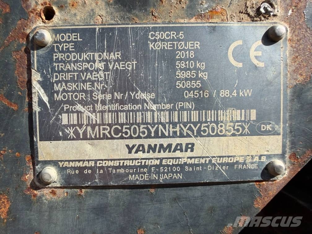 Yanmar c50cr-5 Rupsdumpers