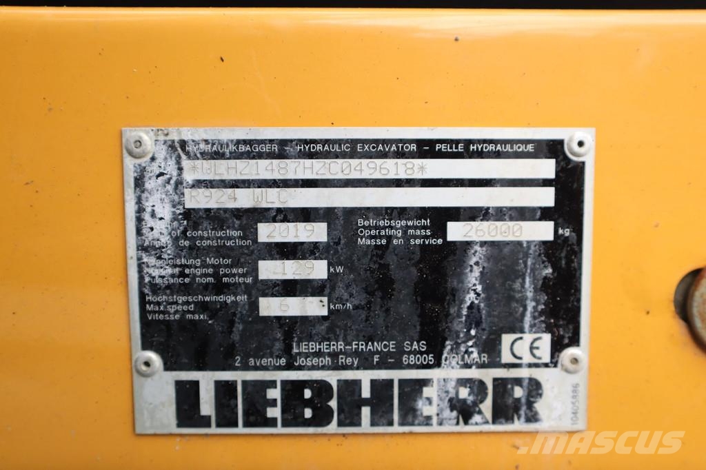 Liebherr R924 WLC | ROTOTILT R8 | BUCKET | Rupsgraafmachines