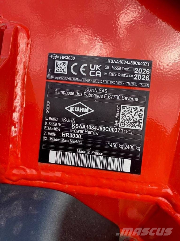 Kuhn HR3030 Jyrsimet