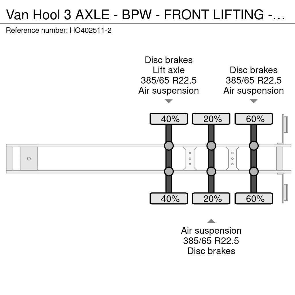 Van Hool 3 AXLE - BPW - FRONT LIFTING - CABLE & KIPPING SYS Containerchassis