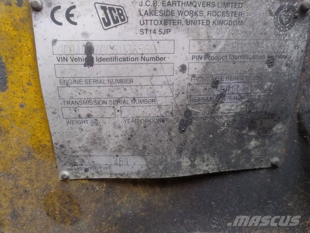 JCB 409 2006r.Parts, Cargadoras sobre ruedas