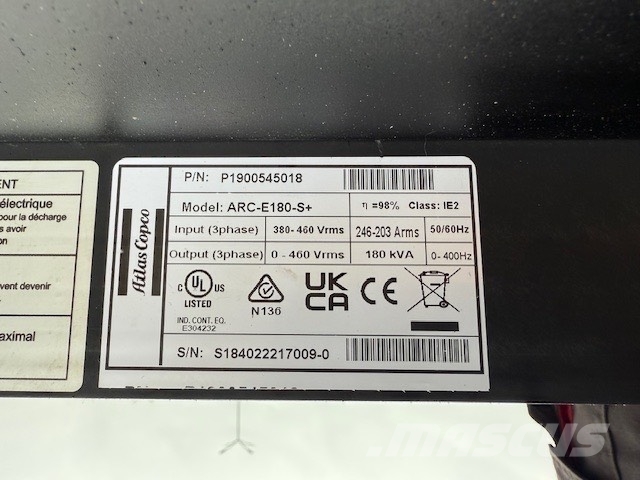 Atlas Copco ARC-E180-S+ Inverter Drive for Compressor 圧縮機アクセサリー・アタッチメント