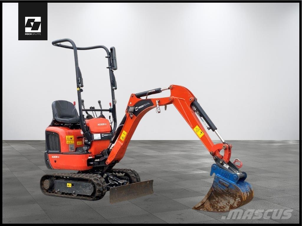 Kubota K008-5 VHG Verstell-Fahrwerk Micro Bagger U10 Mini ekskavatörler, 7 tona dek