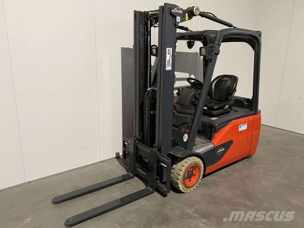 Linde E16L-386 شاحنات ذات رافعات شوكية تعمل بالكهرباء