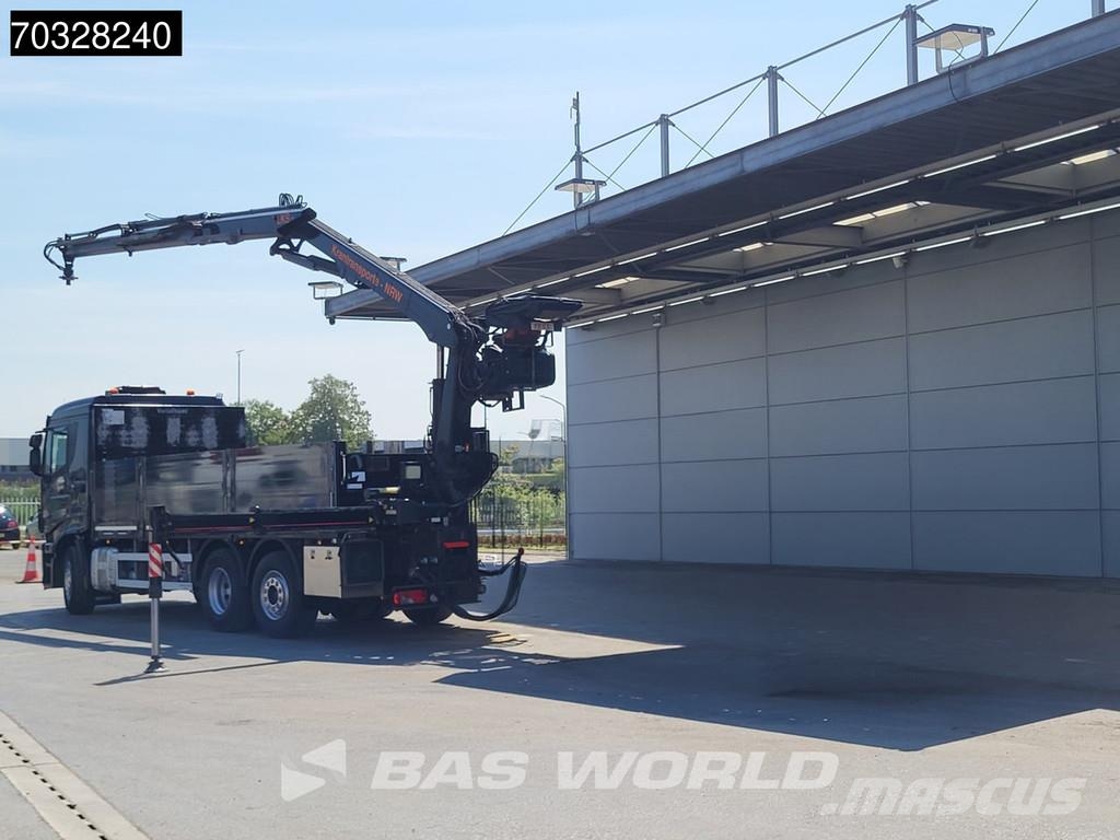 Iveco X-Way 570 X-Way 6X2 Fassi F215 Crane Lift+Steering شاحنات مسطحة/مفصلية الجوانب