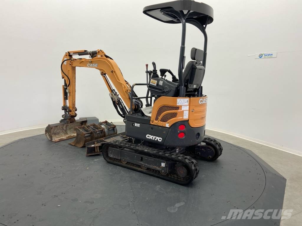 CASE CX 17 C + 4 godets + BRH + Remorque gourdon VPr 25 Mini excavators < 7t (Mini diggers)