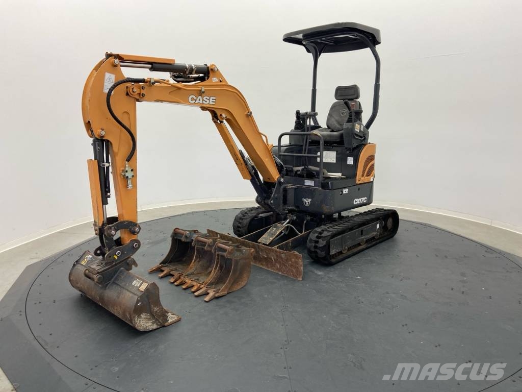 CASE CX 17 C + 4 godets + BRH + Remorque gourdon VPr 25 Mini excavators < 7t (Mini diggers)