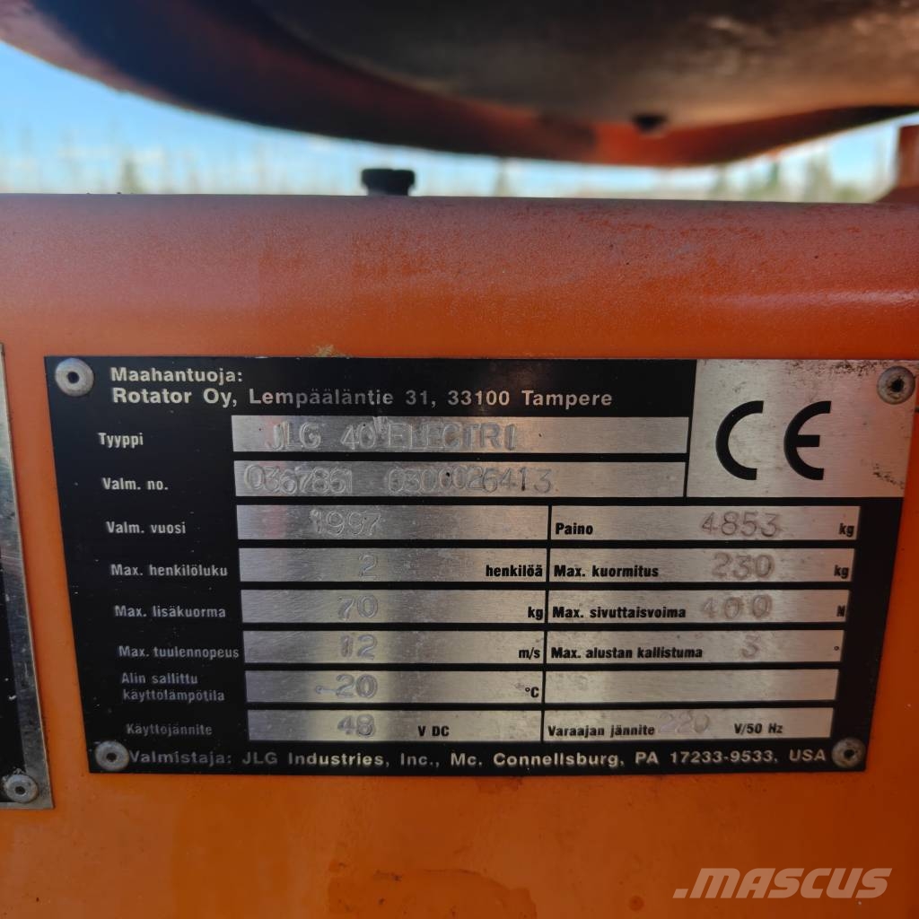 JLG E40 electric Knikarmhoogwerkers