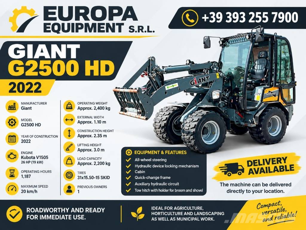 GiANT G 2500 HD Tekerlekli yükleyiciler