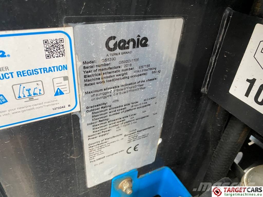 Genie GS-5390RT Diesel 4x4 Scissor Work Lift 1815cm Saxlifte