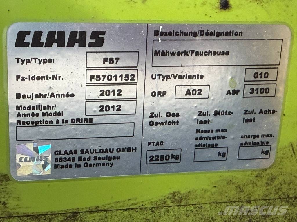 CLAAS Disco 9100 C + 3500 FC Profil Mowers